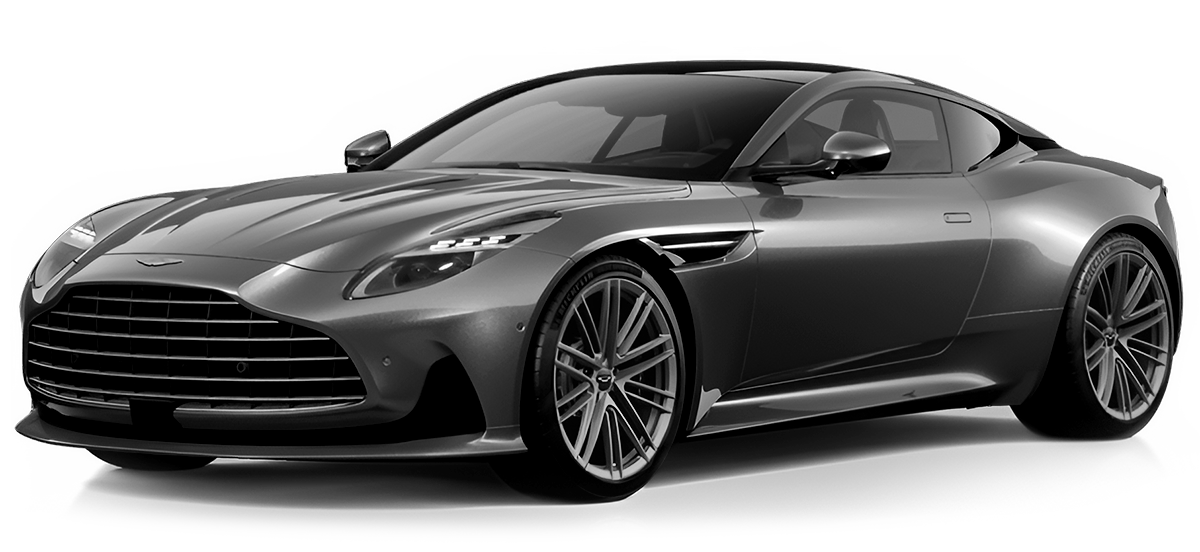Dark gray sports coupe shown in a front three-quarter view on a white background