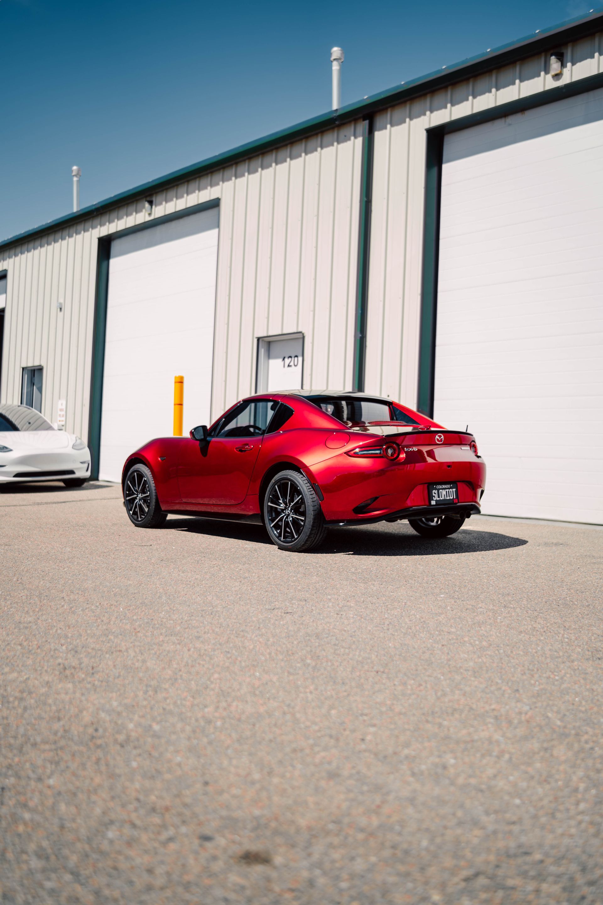 Finished car outside the 719 Auto Customs shop