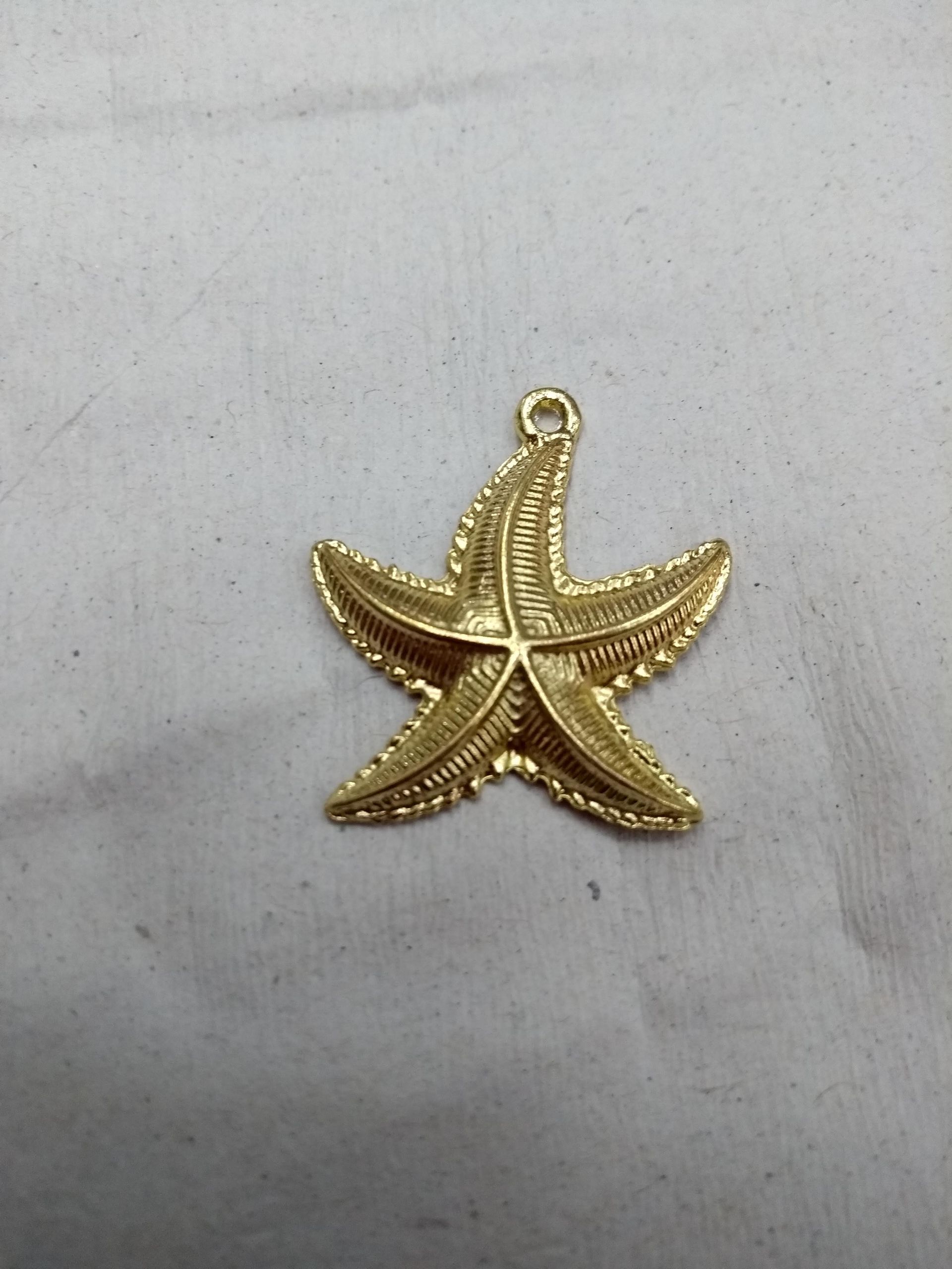 Ponto de aço, estrela do mar, pingente
