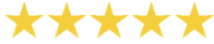 Five gold stars on a white background