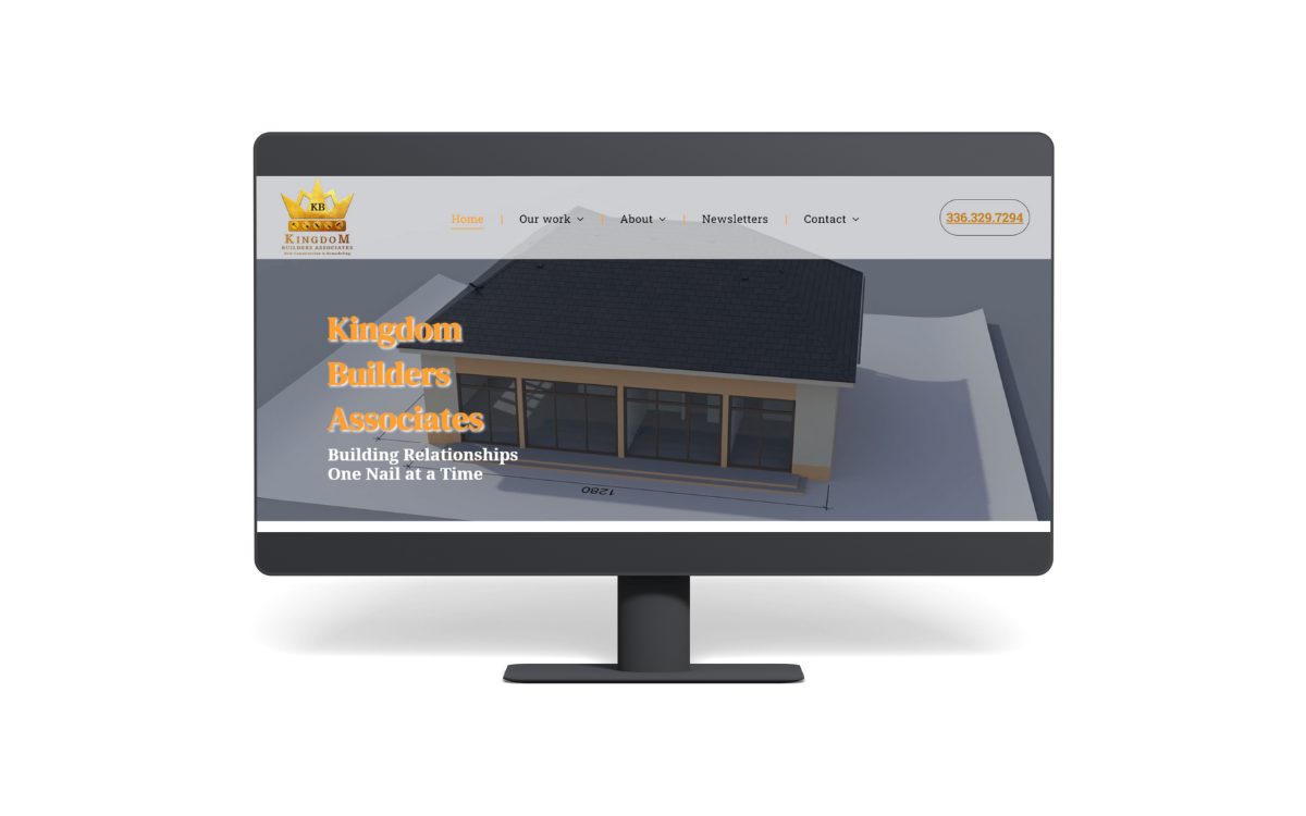 Example of our website design service a site built for a local construction company.