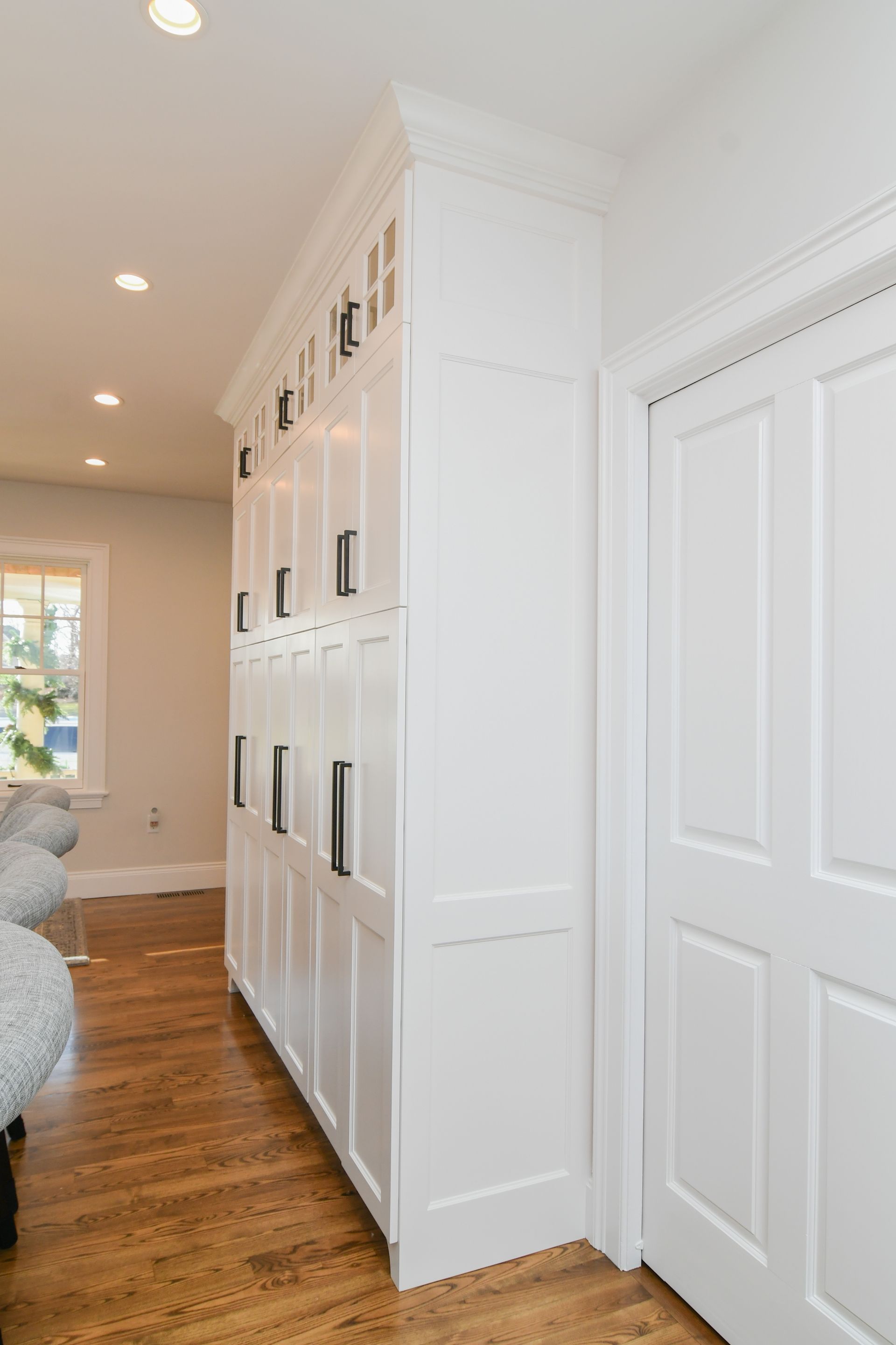 Groton MA_Large Gray and White Kitchen
