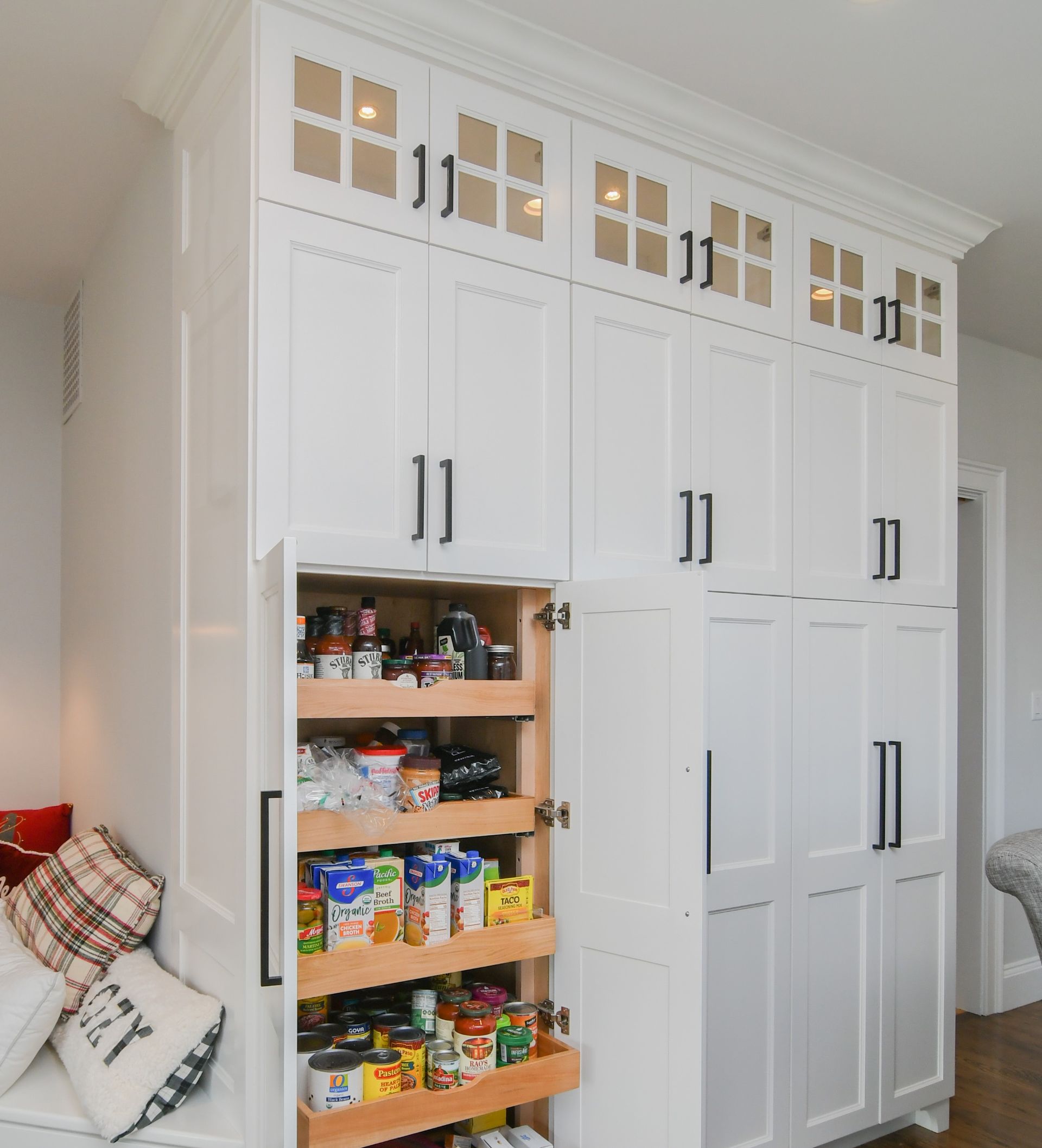 Groton MA_Large Gray and White Kitchen