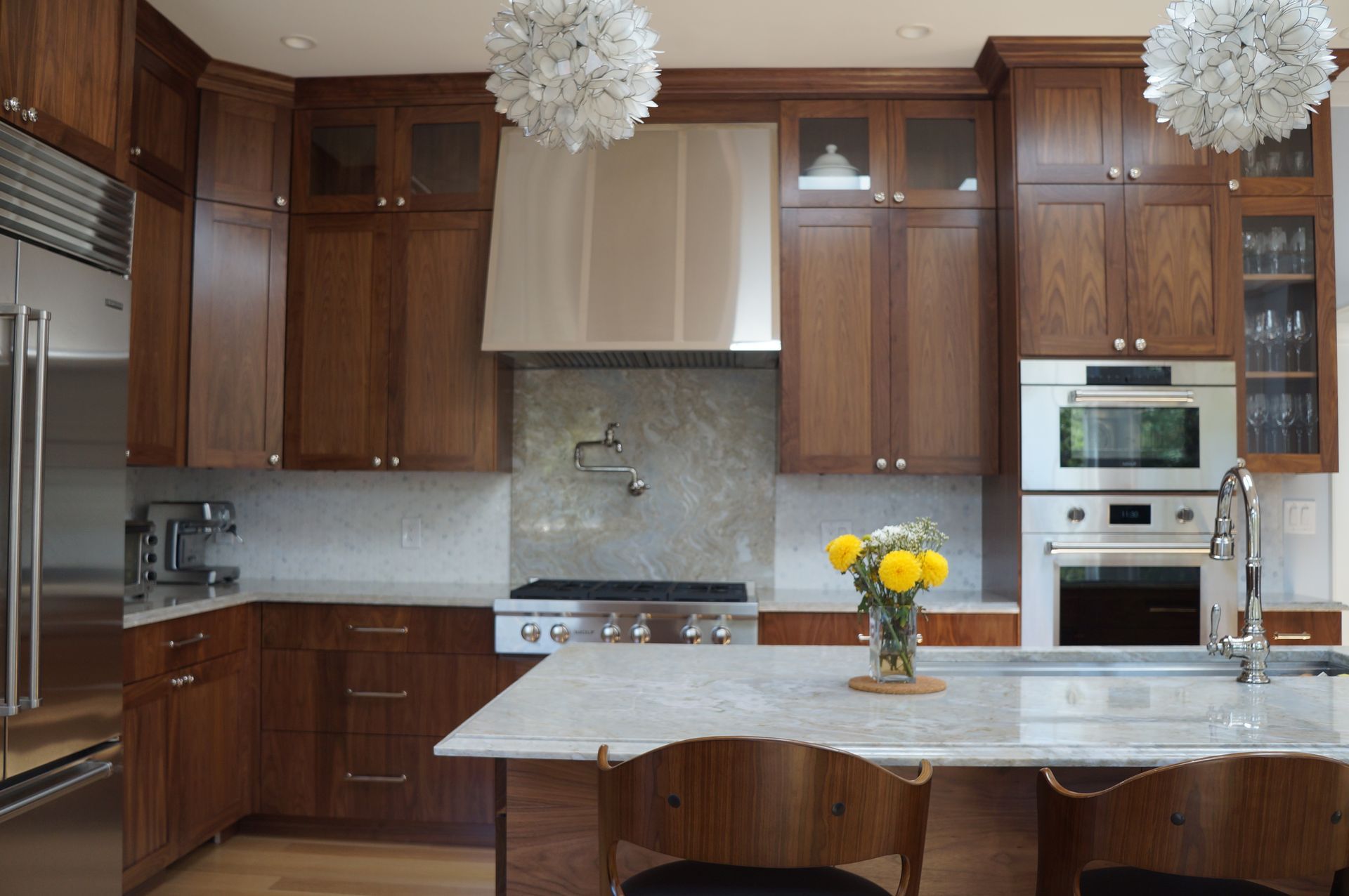 Walnut Kitchen Cabinets | Custom Made | Taylor Made Cabinets Leominster MA