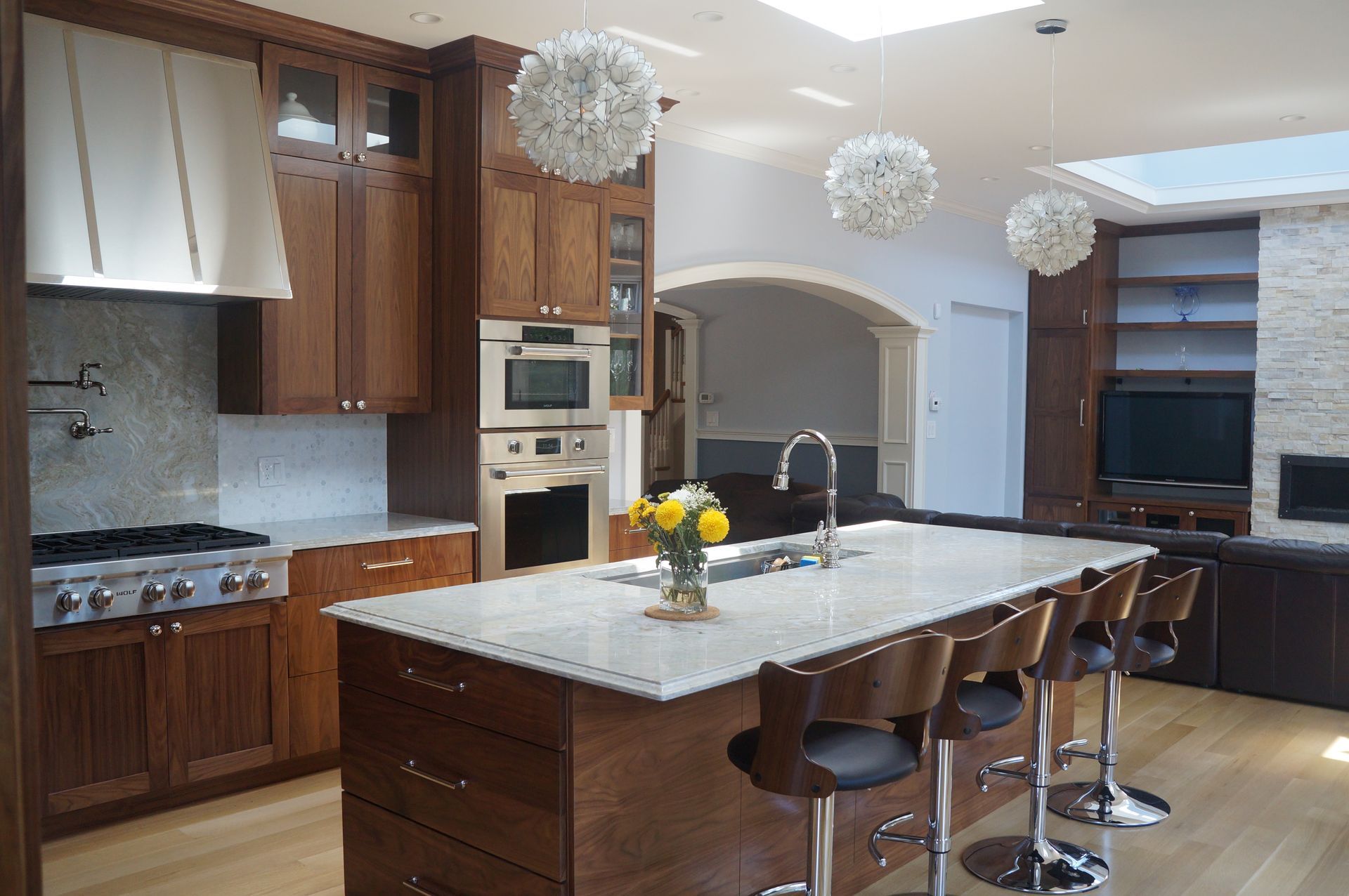 Walnut Kitchen Cabinets | Custom Made | Taylor Made Cabinets Leominster MA