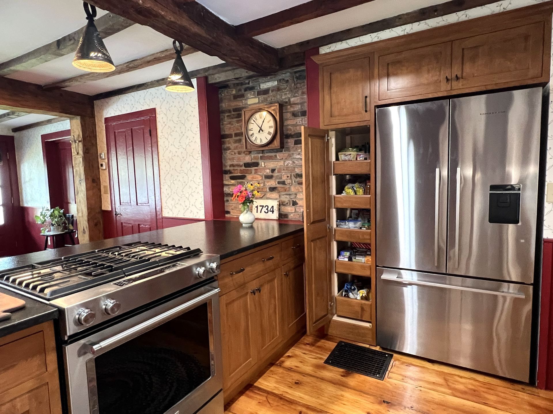 Traditional Cherry Cabinets, Inset Style, Fully Custom Made.