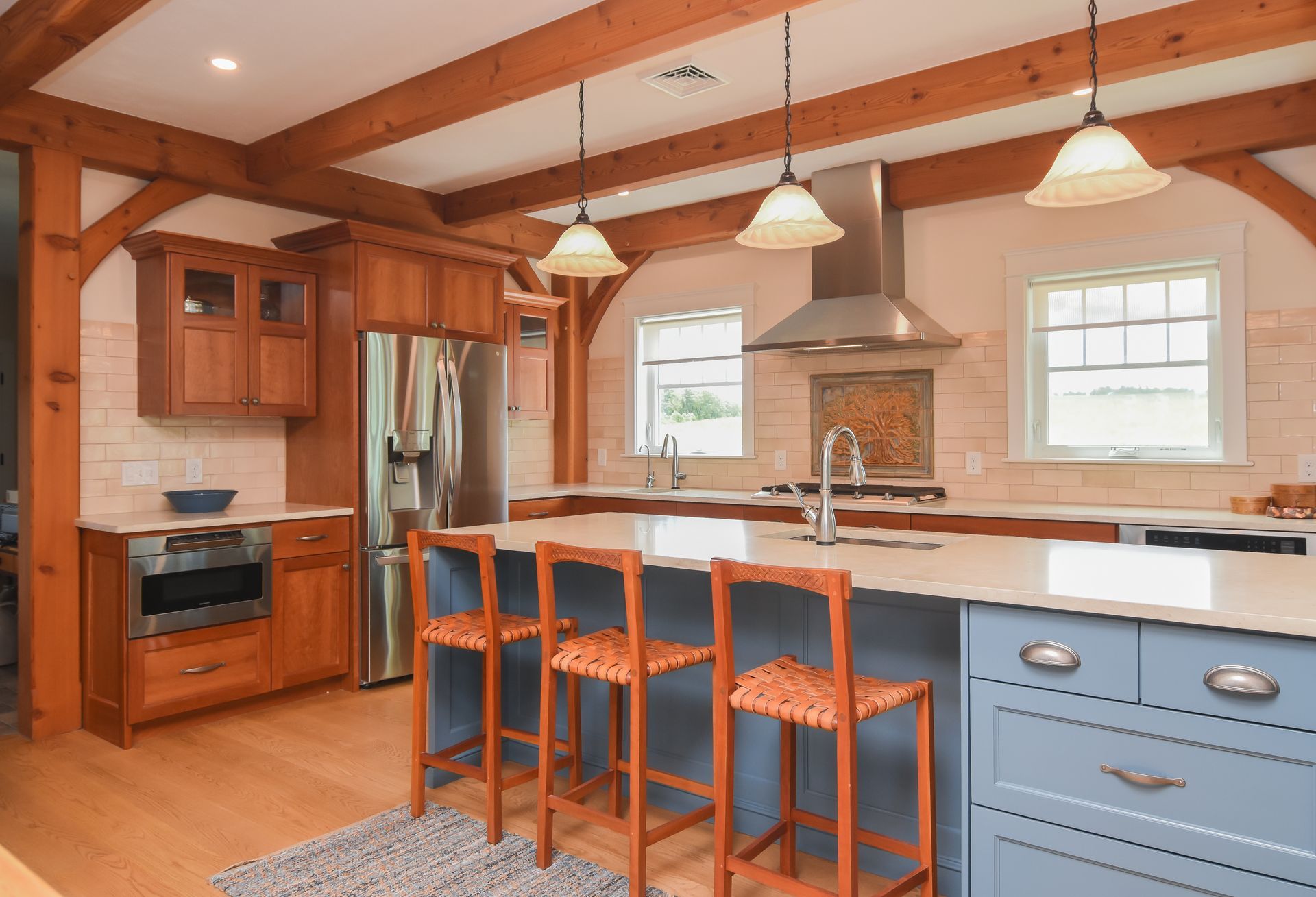 Farmhouse Kitchen | Wood Kitchen | Taylor Made Cabinets Leominster MA