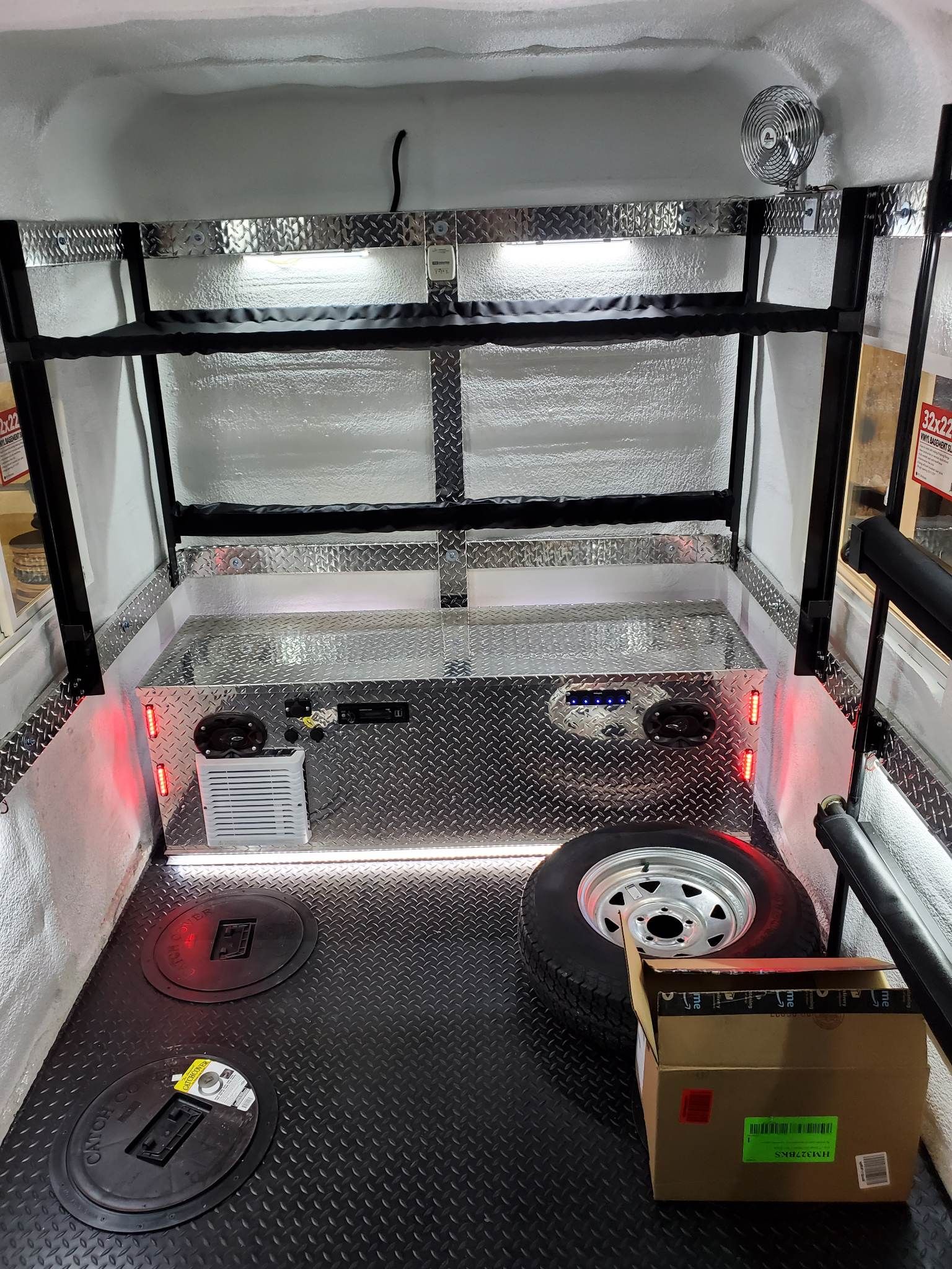 Custom Ice Fishing House Choose Accessories for Zack Shack