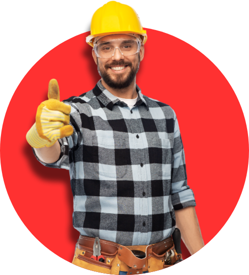 a man wearing a hard hat and gloves is giving a thumbs up a man wearing a hard hat and gloves is giving a thumbs up
