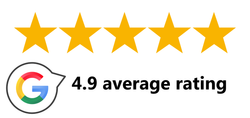 Five gold stars with