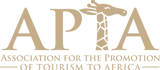 Logo for the Association for the Promotion of Tourism to Africa (APTA) featuring a giraffe forming the letter