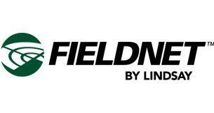 The fieldnet by lindsay logo is a green and black logo.