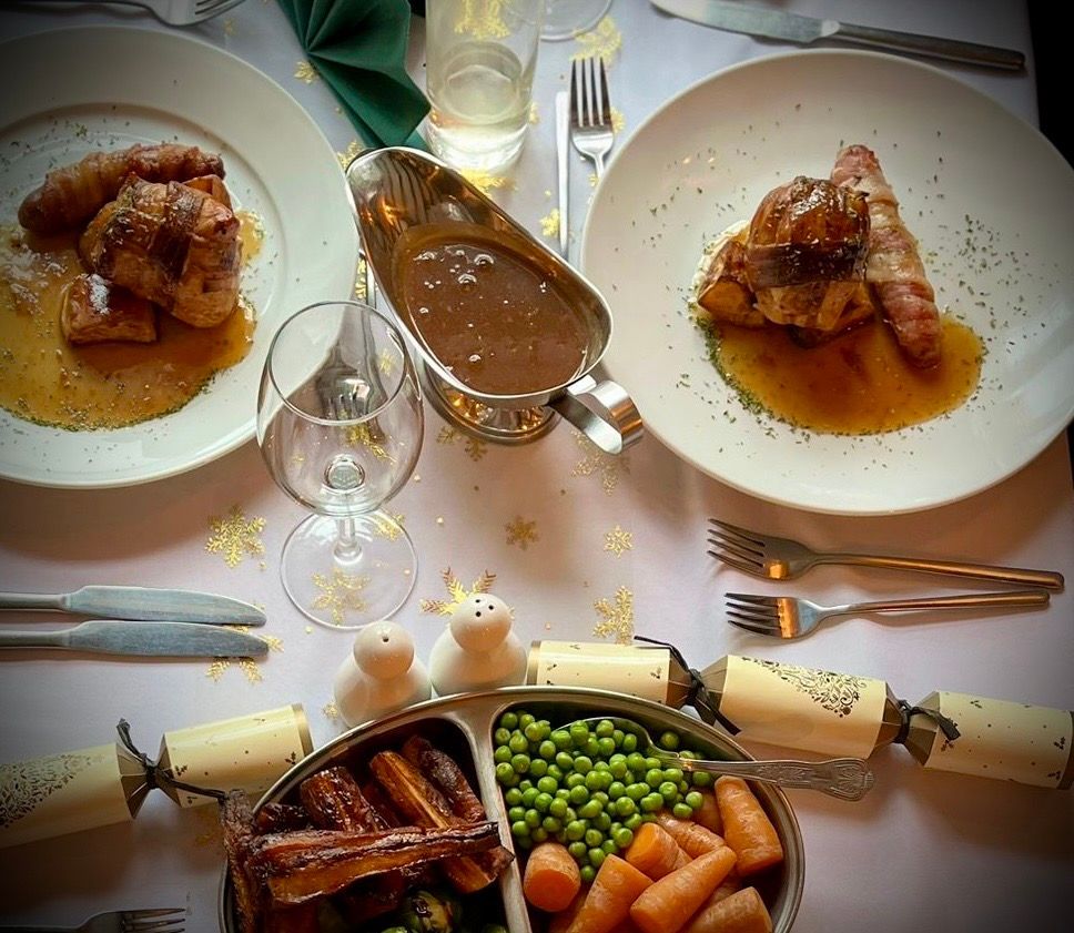 Freshly prepared festive menu