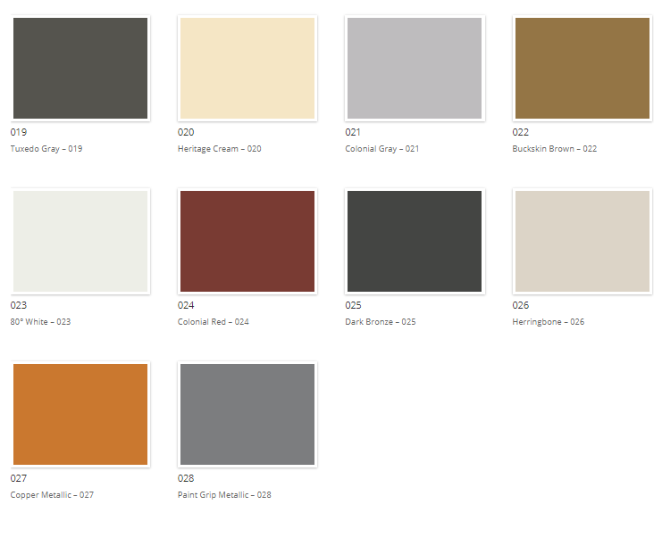 Traditional painted aluminum colors — Leesburg, FL — USA Seamless Gutters Traditional painted aluminum colors — Leesburg, FL — USA Seamless Gutters