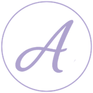 Cursive A with circle around it