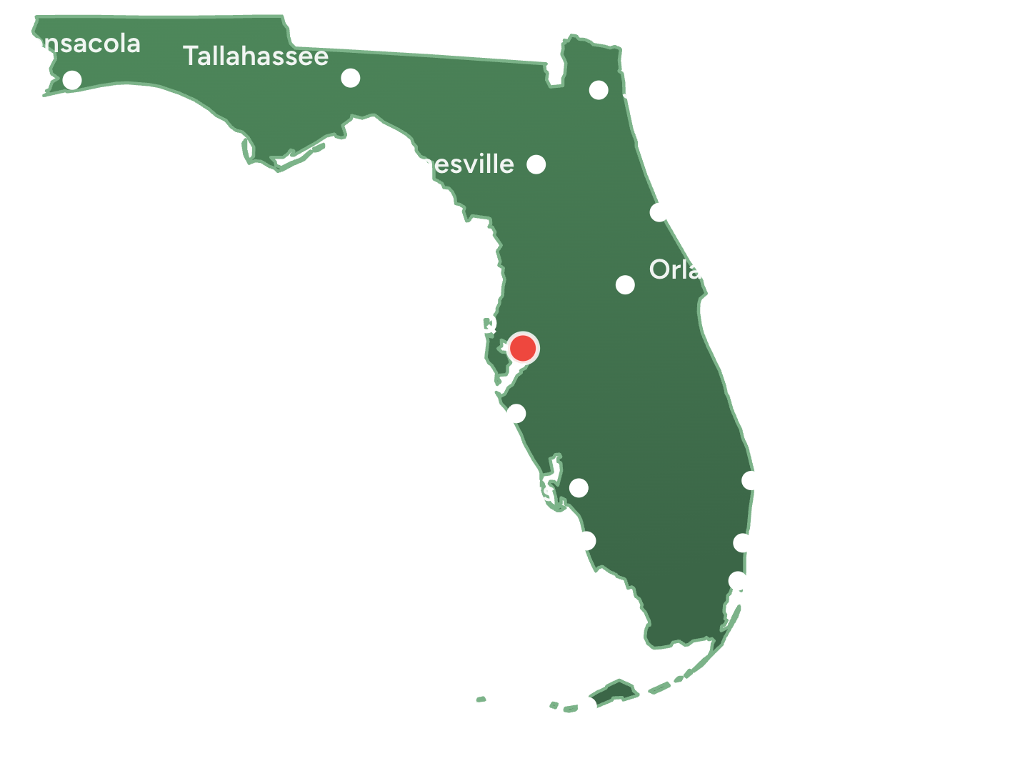Adrienne Floorcovering service areas across Florida