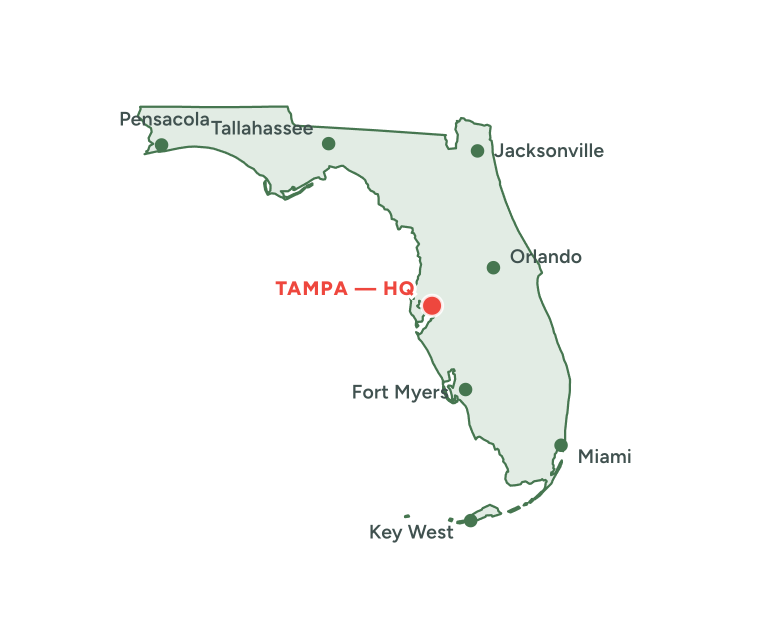 Adrienne Floorcovering service area across Florida
