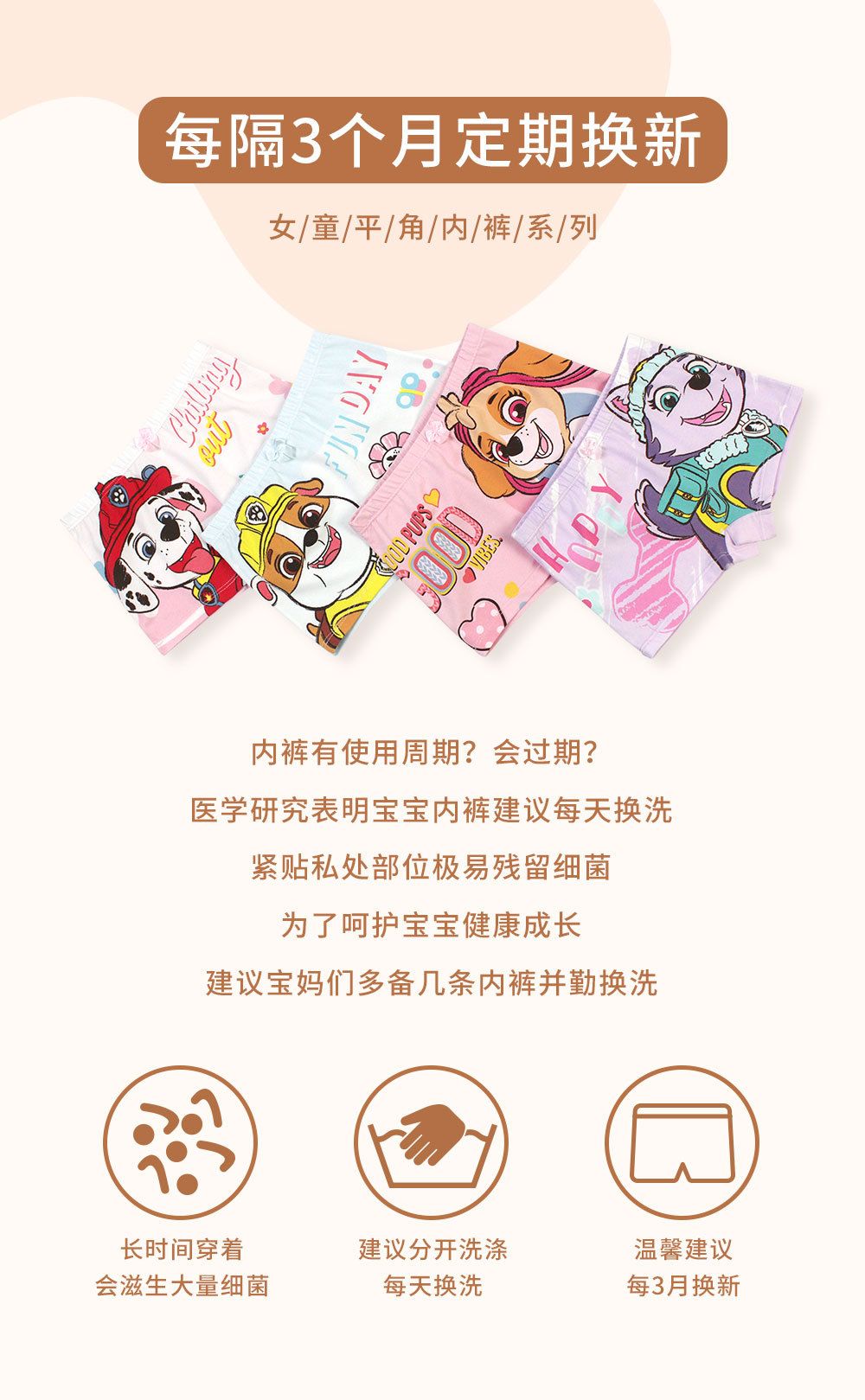 汪汪隊 新款PA1721  Paw patrol內褲 4條裝正版現貨