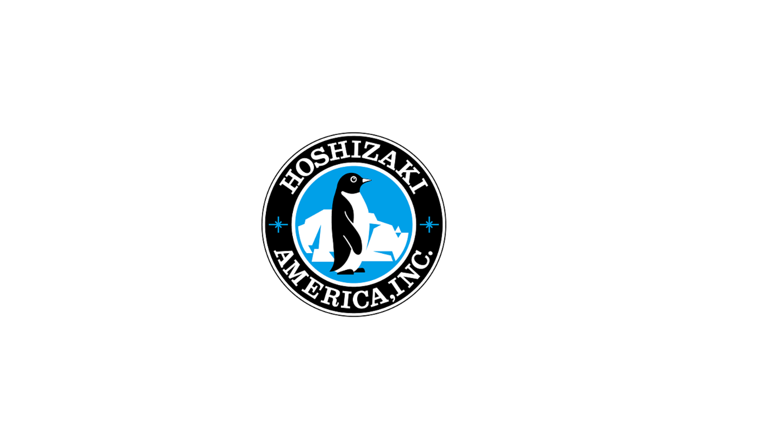 A logo for a company called hoshizaki america inc