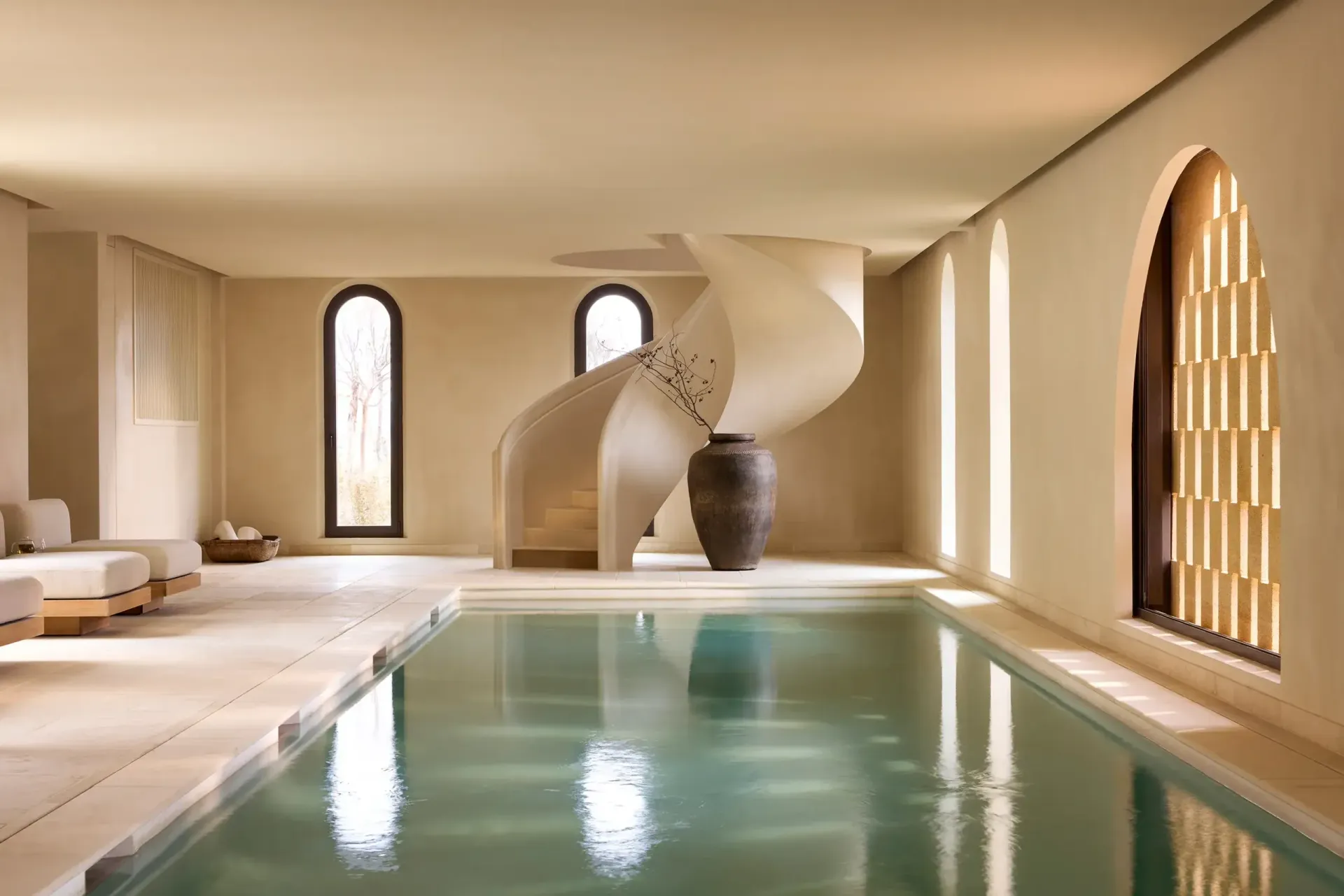 piscine en gestion externe de spa au Zannier Bandor