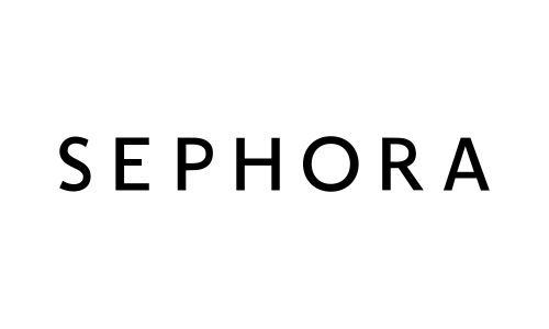 Sephora logo in black text on a white background