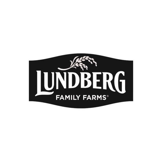 Lundberg Family Farms black-and-white logo with wheat graphic on a white background
