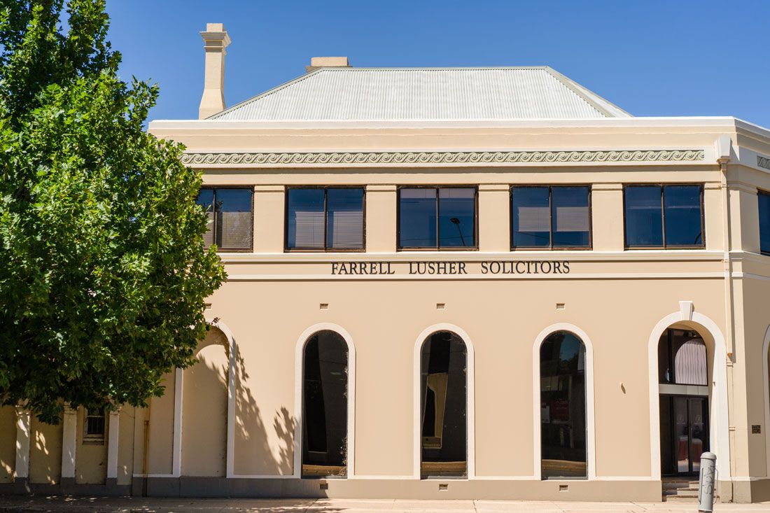 A Building That Says Farrell Lusher Solicitors On It — Farrell Lusher Solicitors