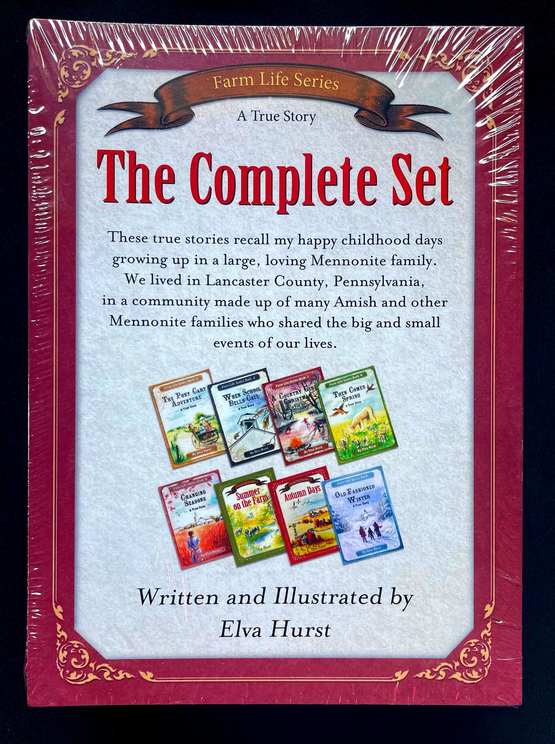 A book called the complete set is wrapped in plastic