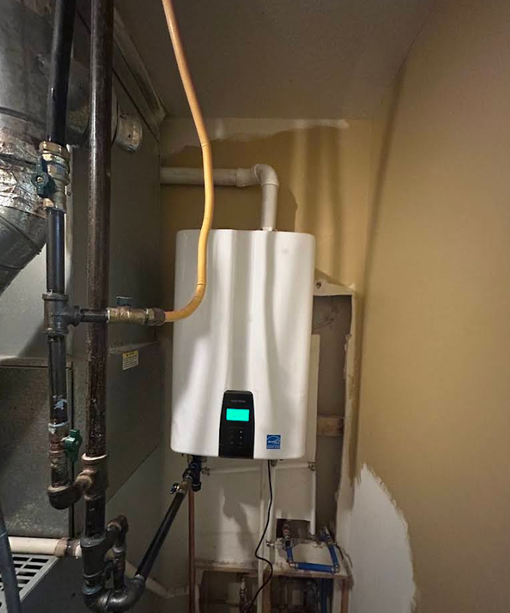 Duct-cleaning ad with technician cleaning a ceiling vent and before/after air duct comparison images
