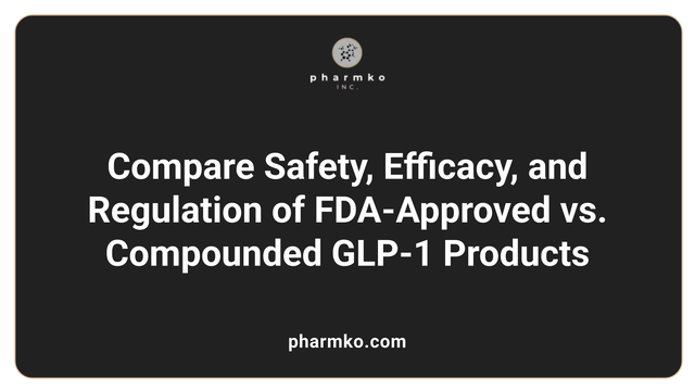 Safe use of compounded GLP products