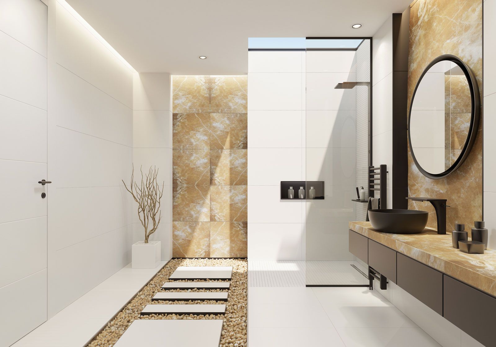 Luxury White Bathroom — Delray Beach, FL — Passeri Marble Luxury White Bathroom — Delray Beach, FL — Passeri Marble