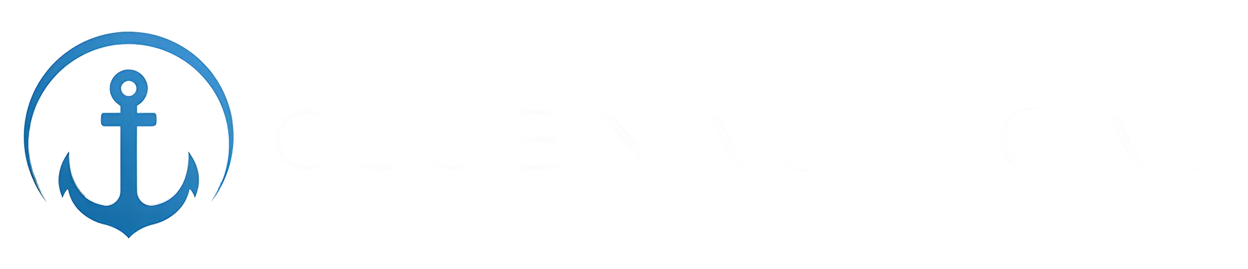 A blue anchor icon inside a circle, positioned to the left of blank white space.
