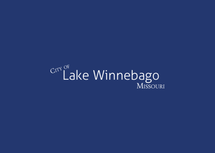 The logo for the city of lake winnebago missouri