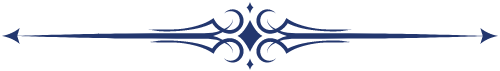 A blue and white divider with arrows on a white background.