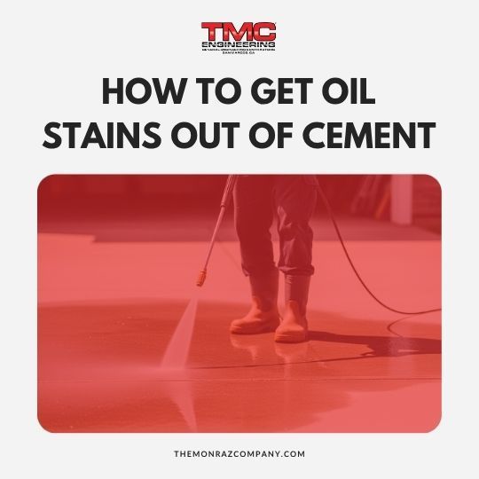 how to get oil stains from cement