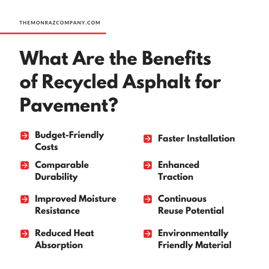 What Are the Benefits of Recycled Asphalt for Pavement?