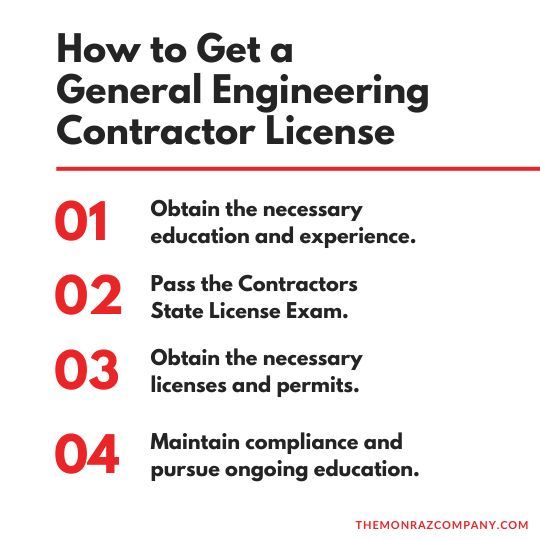How to Get a General Engineering Contractor License