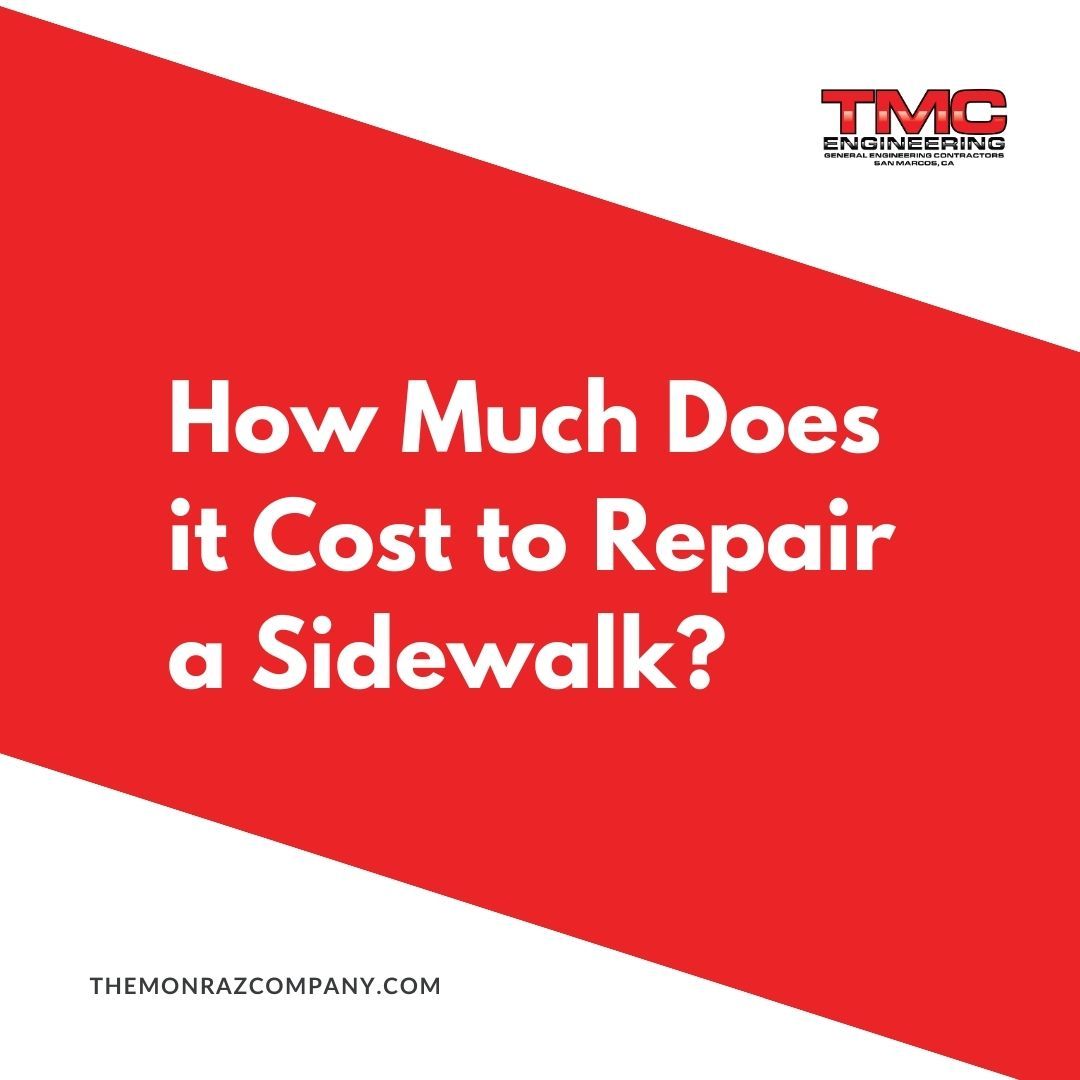 How much does it cost to repair a sidewalk ?