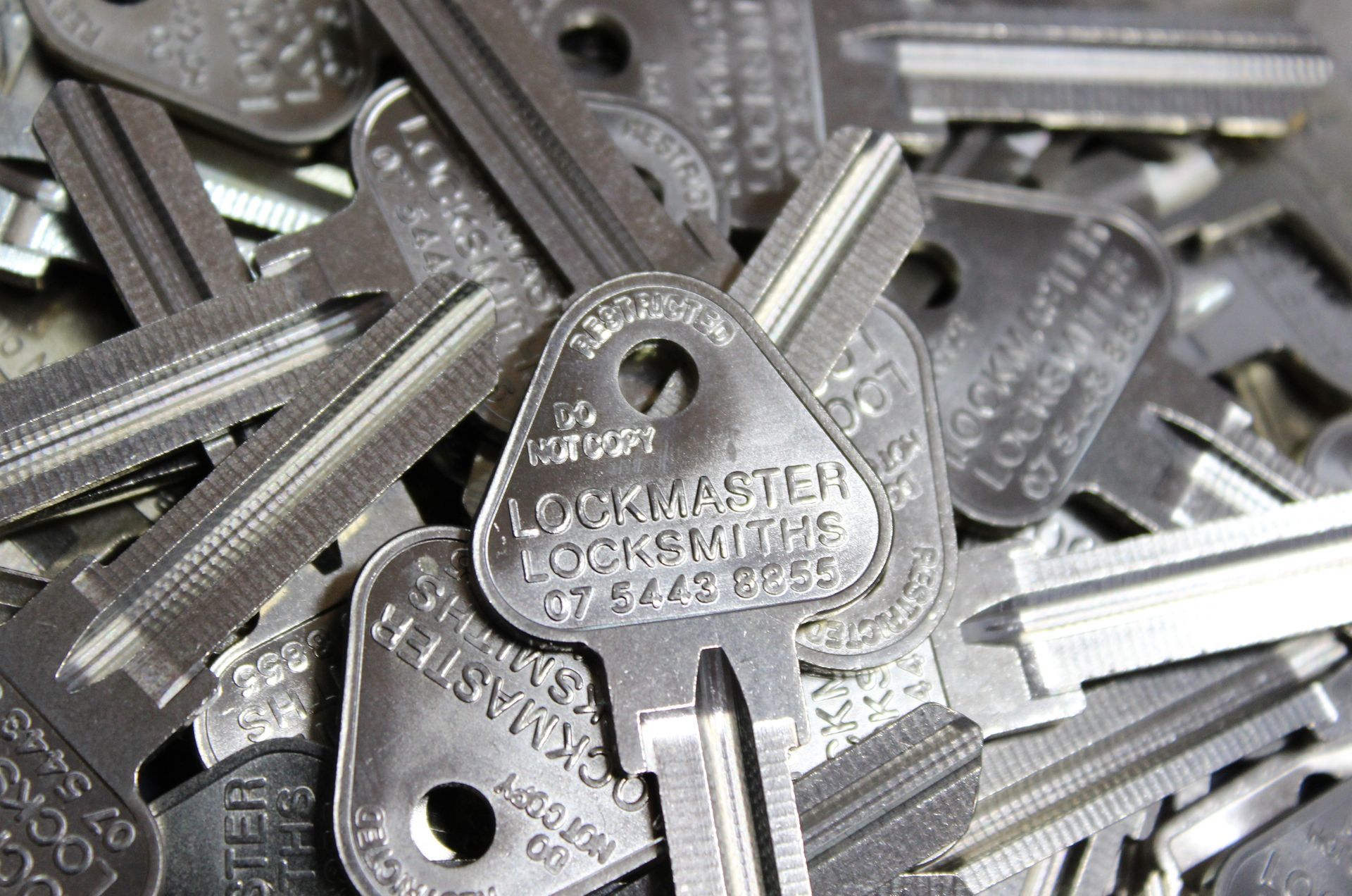 Pile of Restricted Keys uncut  — Locksmiths on the Sunshine Coast, QLD