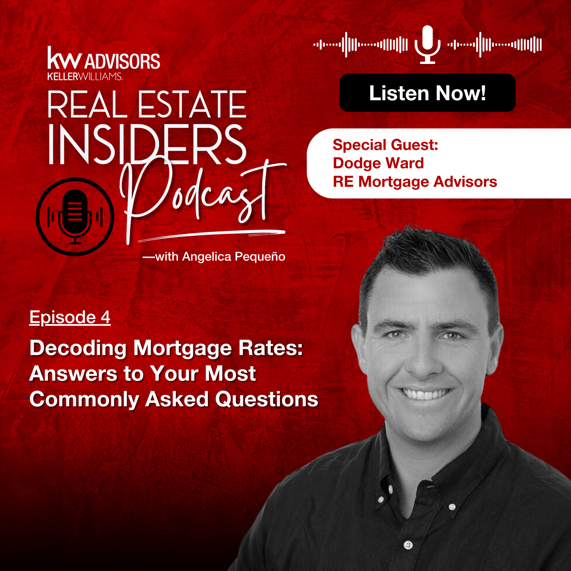 A man is featured on the real estate insiders podcast