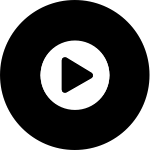 A white play button in a black circle.