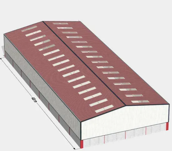 A drawing of a building with a red roof