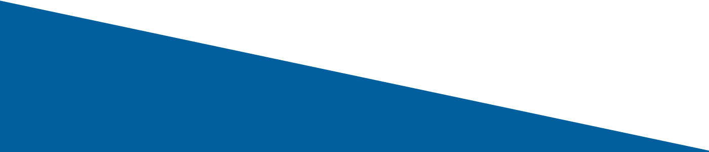 Blue triangle, white background.