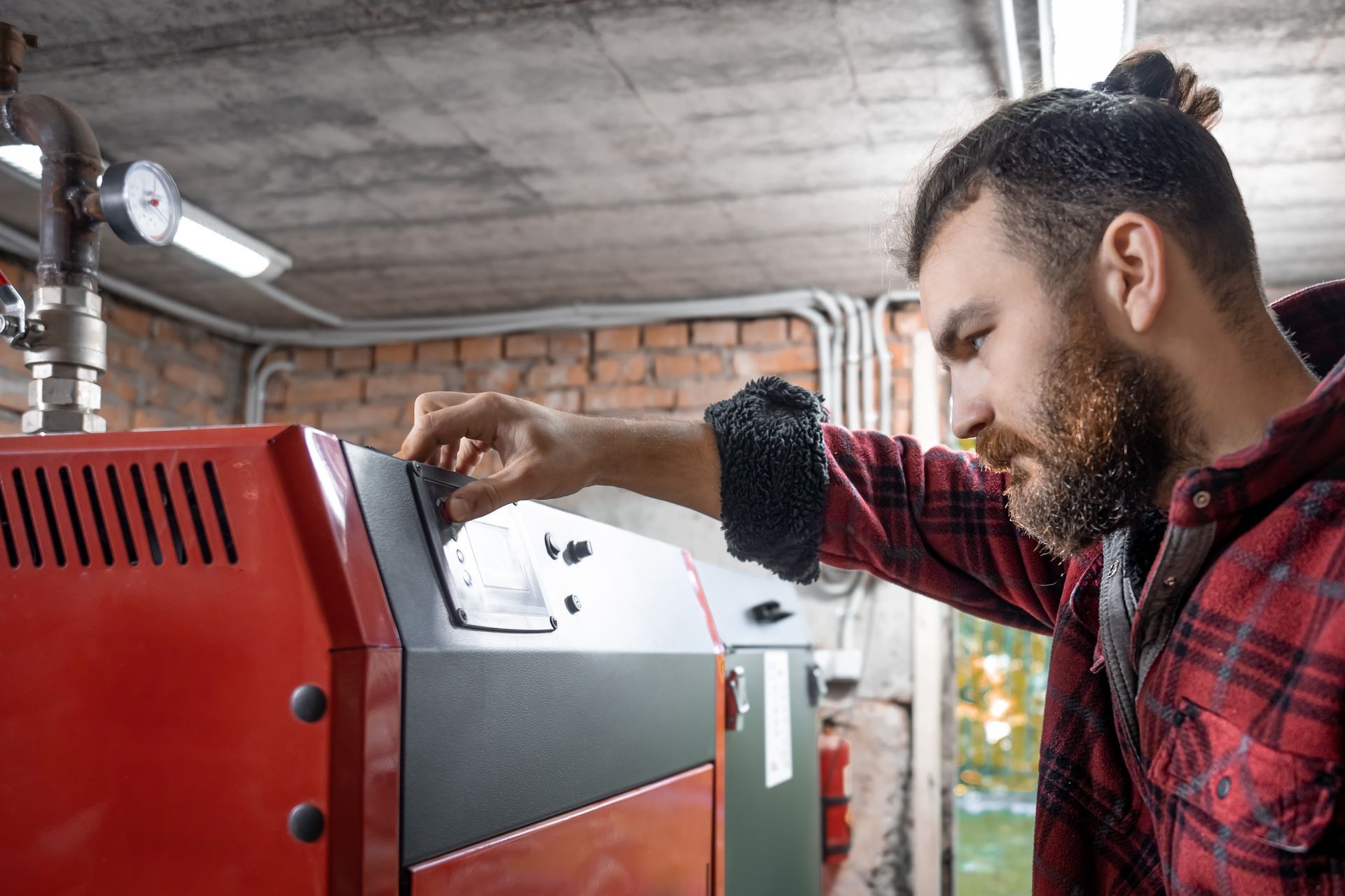 checking the boiler | Londonderry, NH | Southern New Hampshire Energy