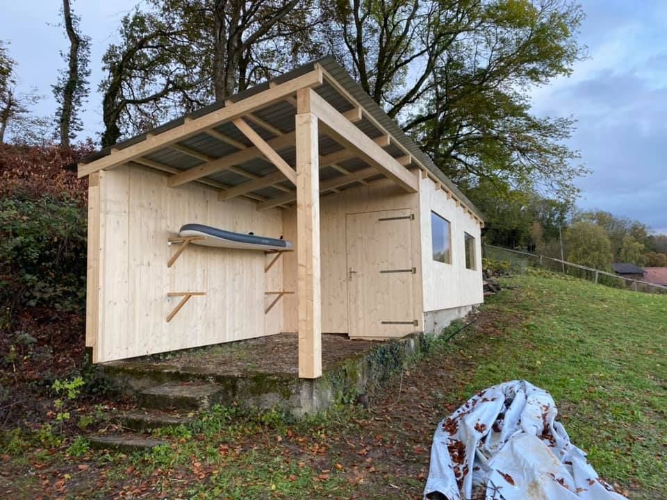 Cabane en bois après les travaux 
