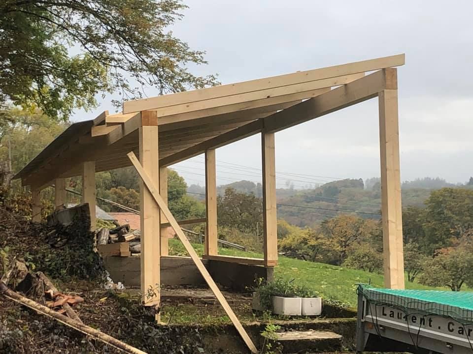 Cabane en bois avant les travaux 