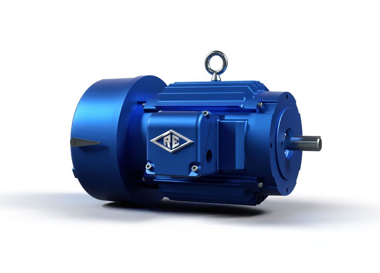 A close up of a motor on a white background