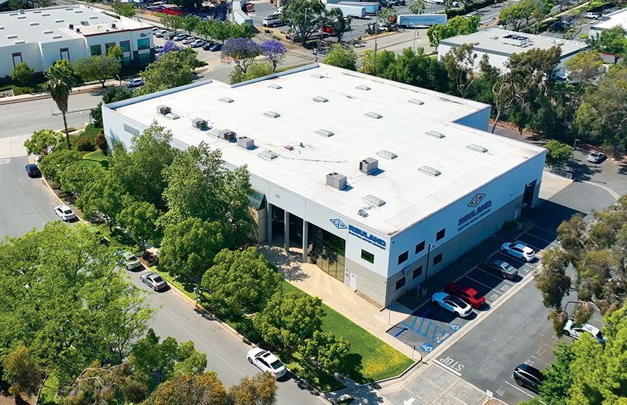 La Verne headquarters facility aerial view