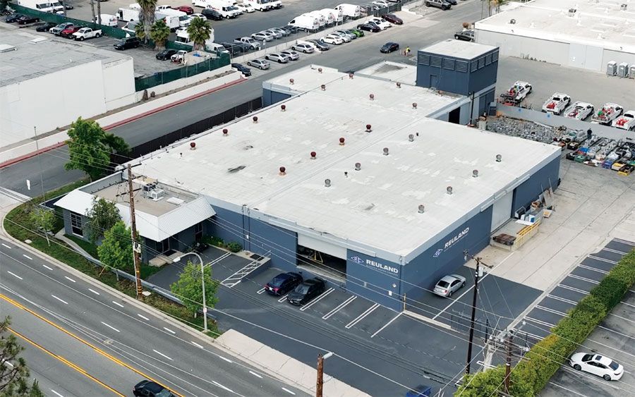 Brea CNC machining facility aerial view