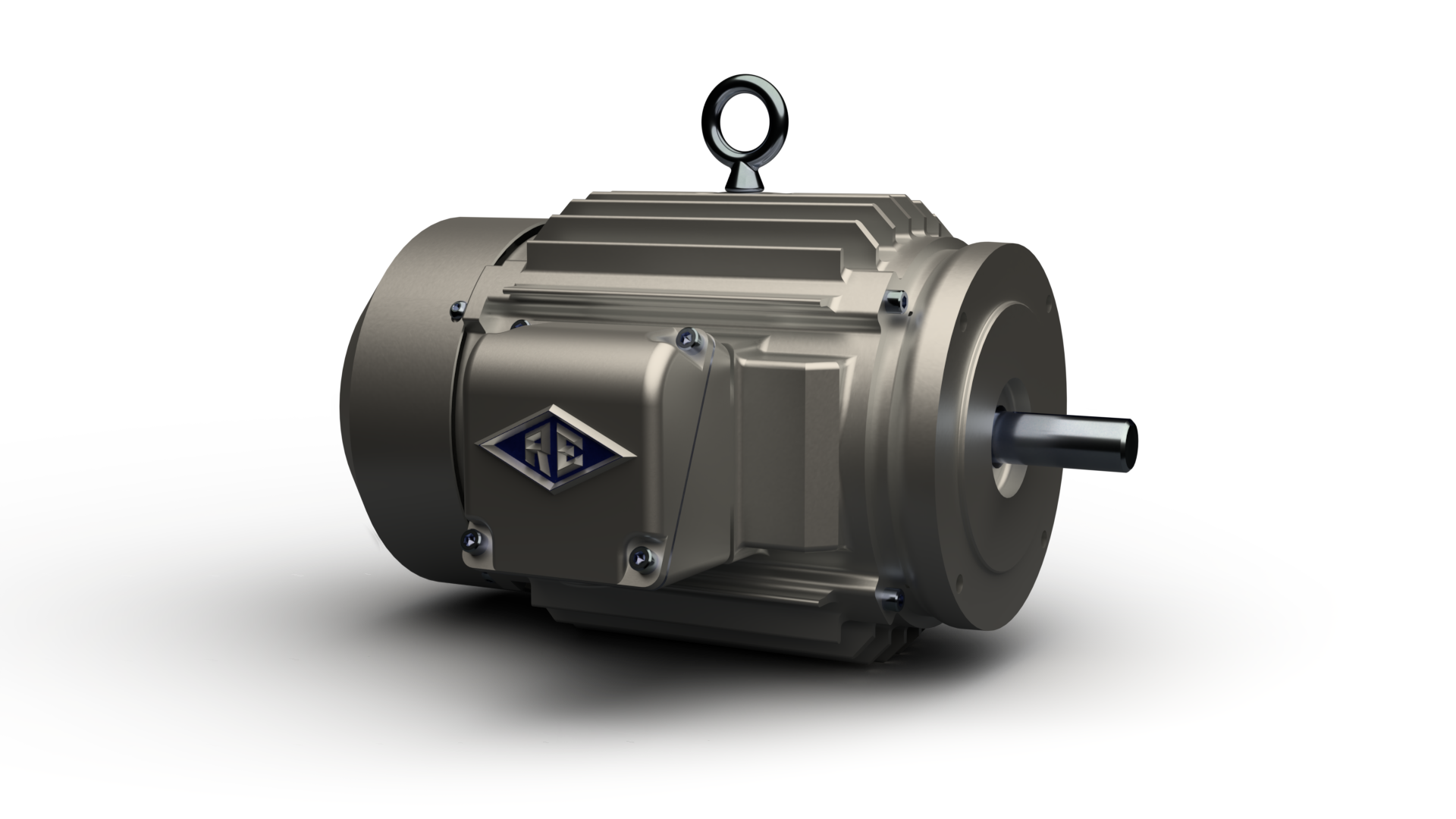 A close up of a motor on a white background